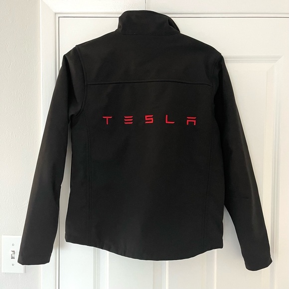 Tesla Motors Women’s Corp Fleece Jacket in Black - Picture 3 of 7